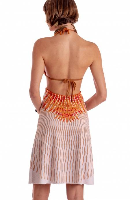 Pin Up Stars ABITO CUT-OUT STAMPA WINGS In Linea