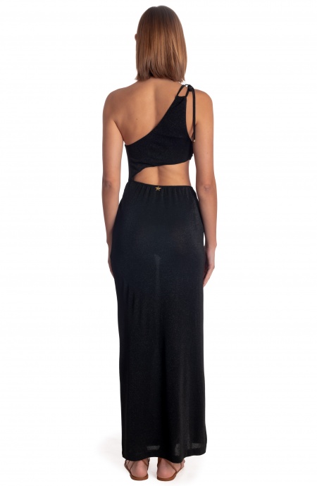 Pin Up Stars ABITO LUNGO MONOSPALLA CUT-OUT LUREX Acquista Ora