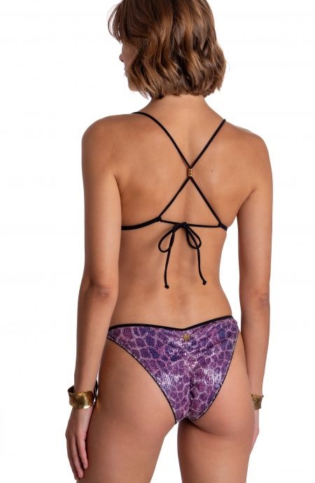 Pin Up Stars BIKINI TRIANGOLO IMBOTTITO PAILLETTES STAMPA GIRAFFA Offerte