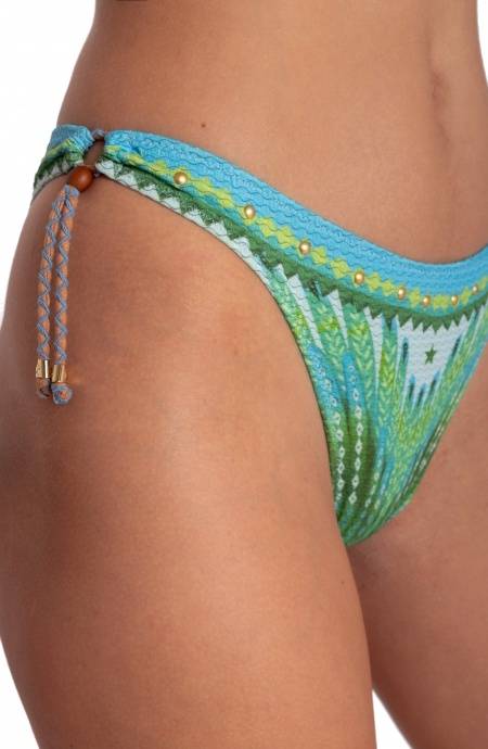 Pin Up Stars BIKINI FASCIA IMBOTTITA CON BORCHIE STAMPA WINGS Vendite Flash