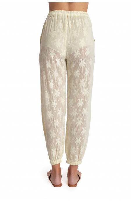 Pin Up Stars PANTALONE RICAMO PALME Affare Del Giorno
