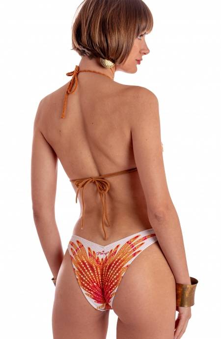 Pin Up Stars BIKINI TRIANGOLO IMBOTTITO CON BORCHIE STAMPA WINGS Convenienza