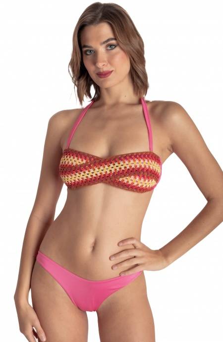 Pin Up Stars BIKINI FASCIA IMBOTTITA CON PASSAMANERIA CROCHET Saldi