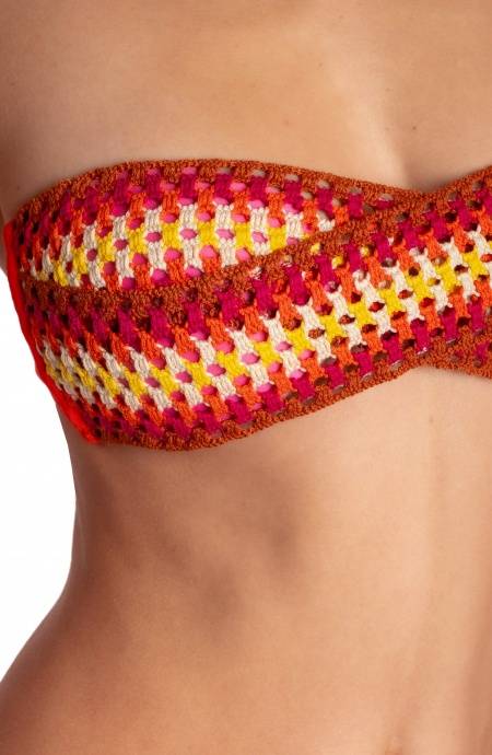 Pin Up Stars BIKINI FASCIA IMBOTTITA CON PASSAMANERIA CROCHET Saldi