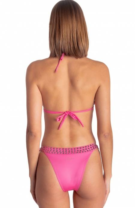 Pin Up Stars BIKINI TRIANGOLO IMBOTTITO CON CRISTALLI SPECCHIETTI Offerte
