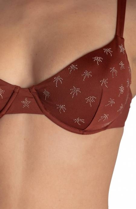 Pin Up Stars BIKINI BALCONCINO FERRETTO CON BORCHIE PALMETTE Vendita Economica