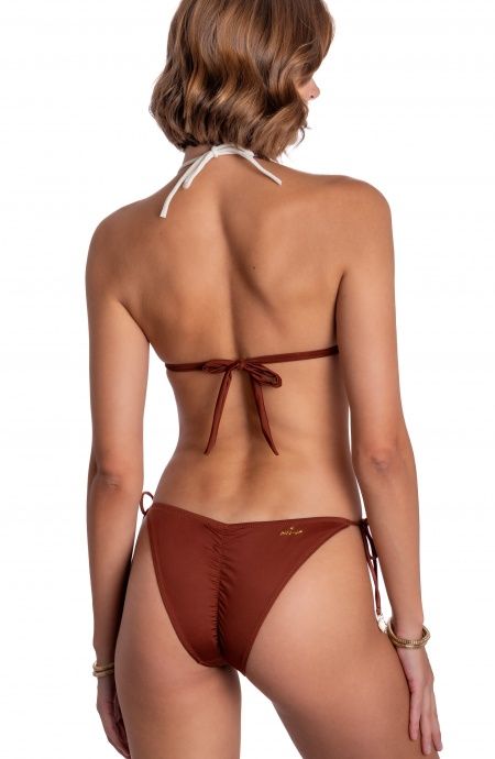 Pin Up Stars BIKINI TRIANGOLO IMBOTTITO CON LAVORAZIONE LASER E RICAMO PERLINE Saldi Di Fabbrica