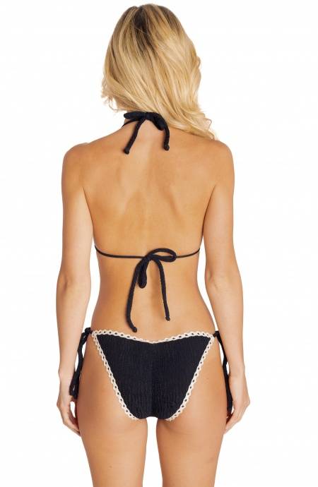 Pin Up Stars BIKINI TRIANGOLO IMBOTTITO GOFFRATO CON PASSAMANERIA TINTA UNITA 2025