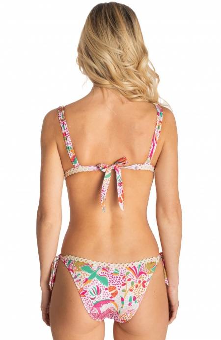 Pin Up Stars BIKINI BRASSIERE CON PASSAMANERIA STAMPA TROPICAL Qualità
