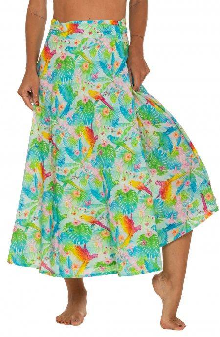 Pin Up Stars Gonna Pareo A Ruota Stampa Happy Tropical Vendite Flash