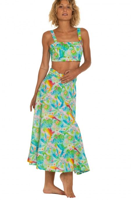 Pin Up Stars Gonna Pareo A Ruota Stampa Happy Tropical Vendite Flash