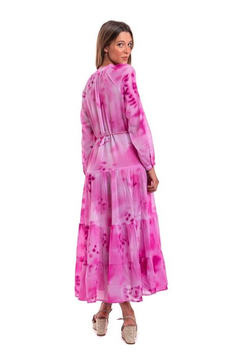 Pin Up Stars Caftano Maniche Lunghe Tie Dye Economico