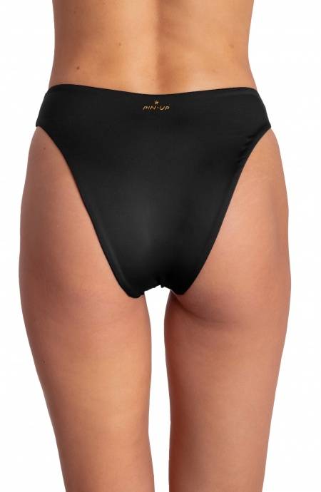 Pin Up Stars SLIP BIKINI VITA ALTA SGAMBATO TINTA UNITA Qualità