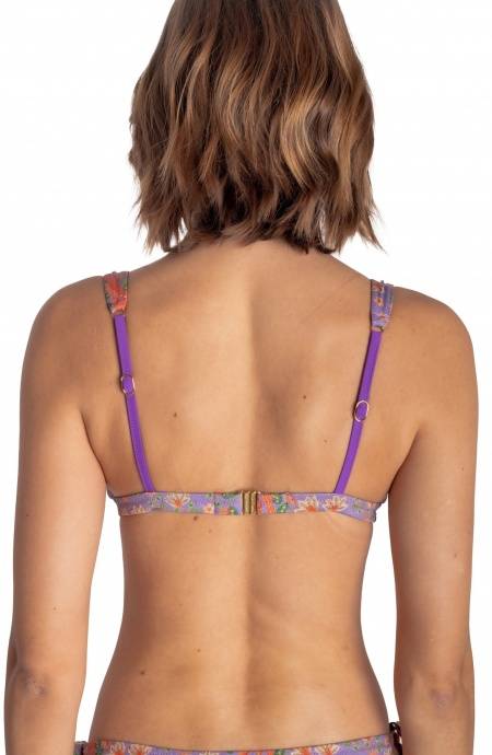 Pin Up Stars TOP BIKINI BRASSIERE CON ACCESSORIO STAMPA FLOWER BIRD Promozione Limitata