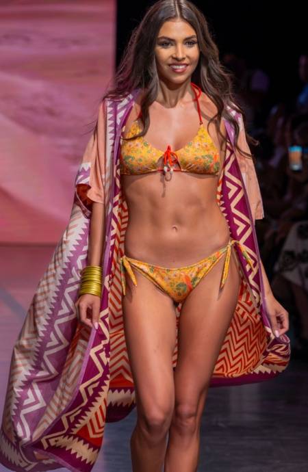 Pin Up Stars TOP BIKINI TRIANGOLO IMBOTTITO CON CONCHIGLIE STAMPA FLOWER BIRD Fino Al -60%