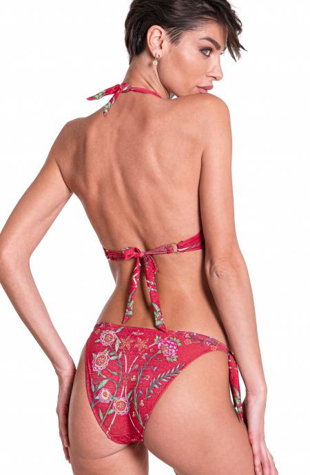 Pin Up Stars Bikini Brassiere Scollo Incrociato Slip Fiocchi Camaleonte Offerte