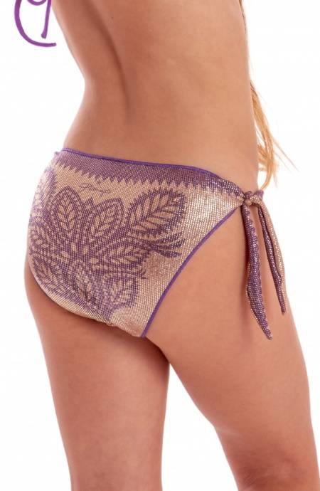 Pin Up Stars SLIP FIOCCHI LAMÈ STAMPA BEAUTIFUL TREE BABY Vendita Economica