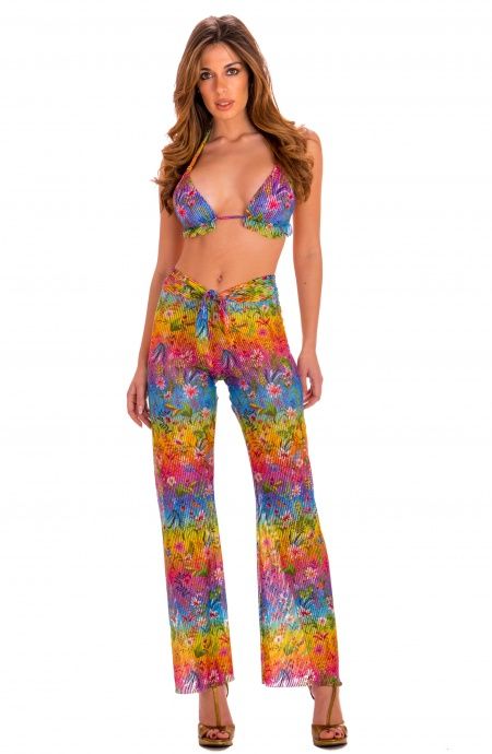 Pin Up Stars Pantalone Flower Rainbow Shopping Online