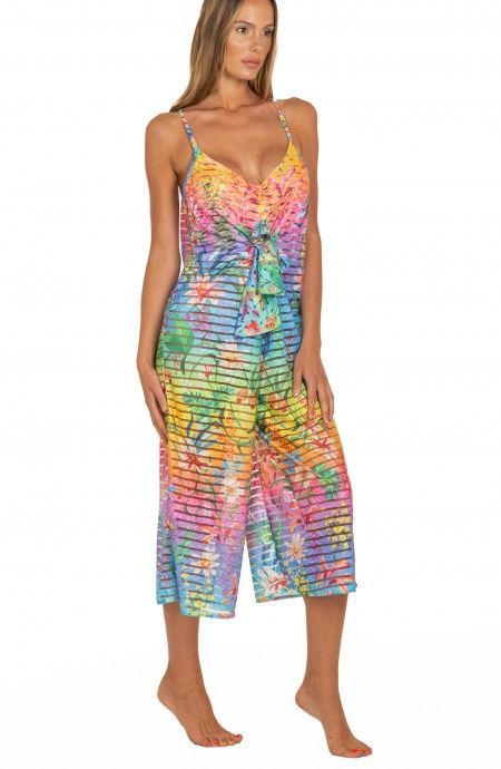 Pin Up Stars Tuta Lunga Rainbow Flower Affare Del Giorno