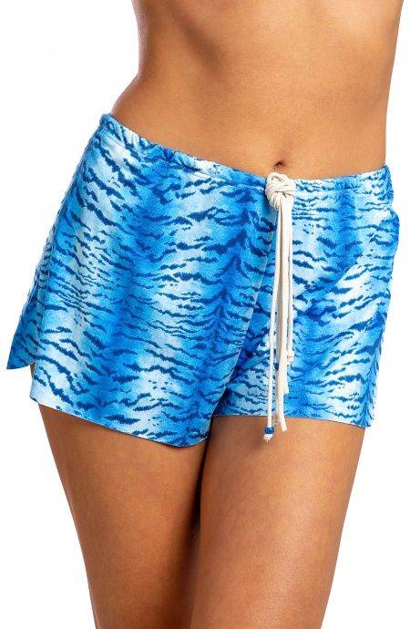 Pin Up Stars Short Simil Suade Stampa Tigre Vendita Economica