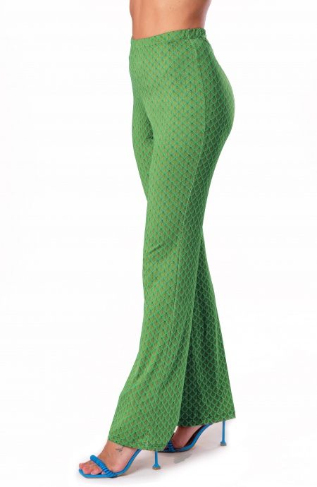 Pin Up Stars Pantalone in Jersey Stampa Squame I Più Venduti
