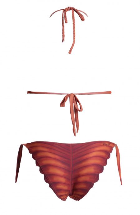 Pin Up Stars Bikini Triangolo Imbottito Foglia In Lycra Riciclata Negozi Online