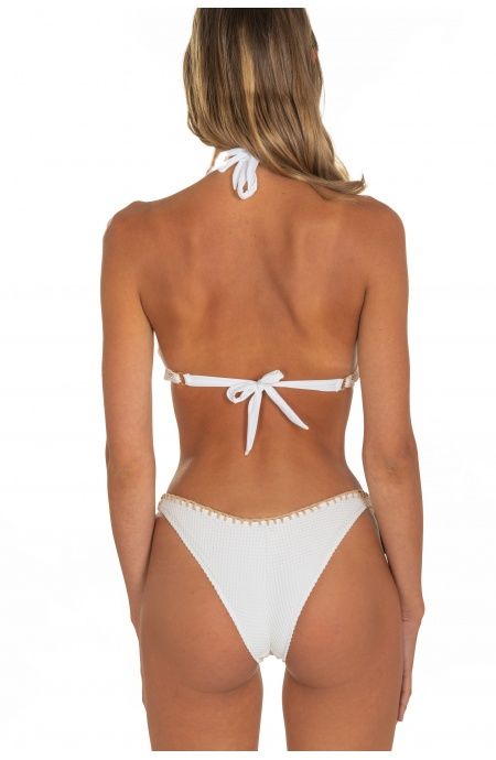 Pin Up Stars Bikini Balconcino Con Ferretto Slip Brasiliana Ricamo Punto Cavallo Tinta Unita Rete Italia