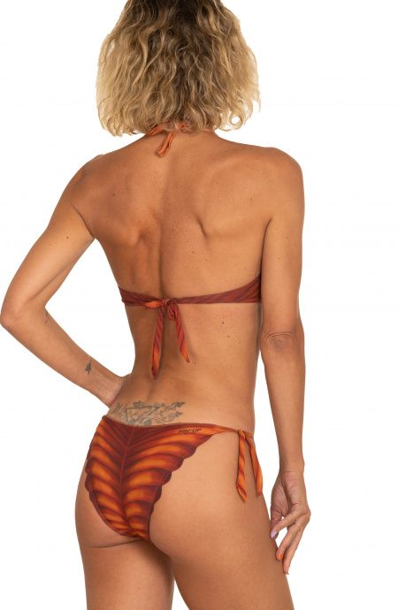 Pin Up Stars Bikini Balconcino Con Ferretto Foglia In Lycra Riciclata Soddisfazione Garantita