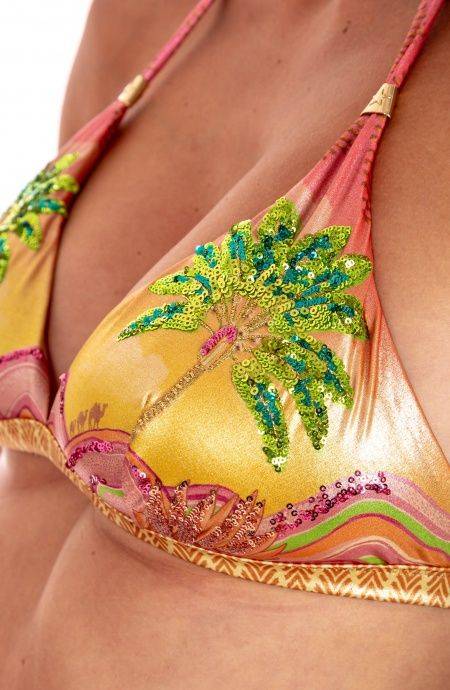 Pin Up Stars Bikini Brassiere Slip Lady Stampa Ricamo Paillettes Dune Outlet