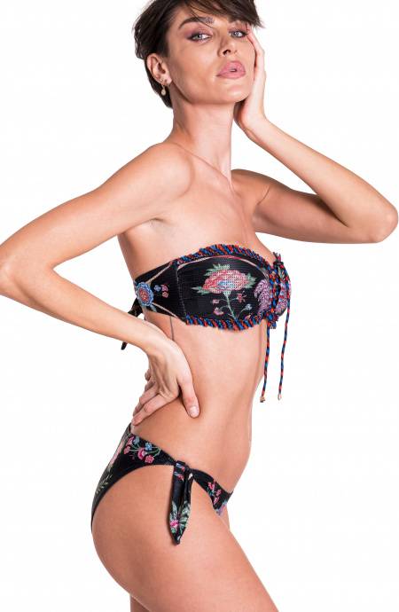 Pin Up Stars Bikini Fascia Imbottita Slip Lady Camaleonte In Saldo