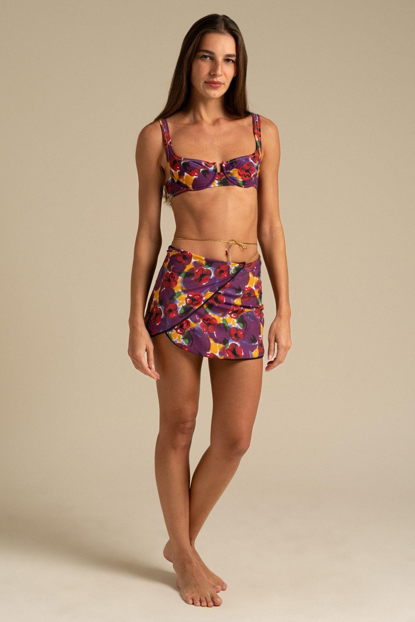 Reina Olga Ciclone Wrap Skirt In Vendita