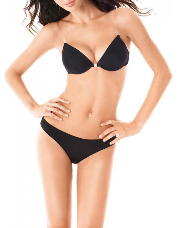 Lormar Reggiseno multiposizione Push Up Joker 18 in microfibra Qualità Garantita