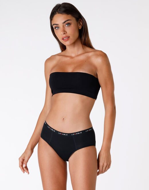 Lovable Culotte da ciclo lavabile flusso medio in cotone biologico certificato, nero Discount Store per i nuovi prodotti