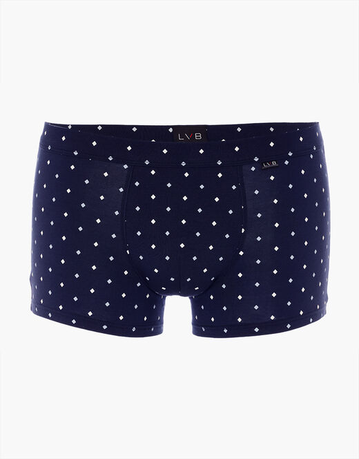 Lovable Boxer Classic Cotton Modal, blu navy con stampa geometrica Italia