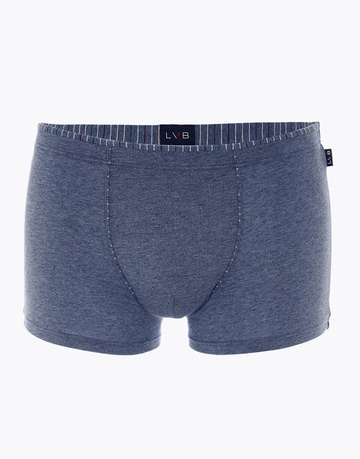 Lovable Boxer Rephined Cotton Modal, blu melange Pezzi Unici