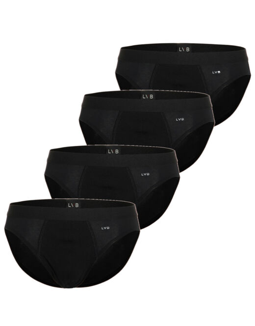 Lovable Slip in cotone elasticizzato, confezione x4 nero Soddisfazione Garantita