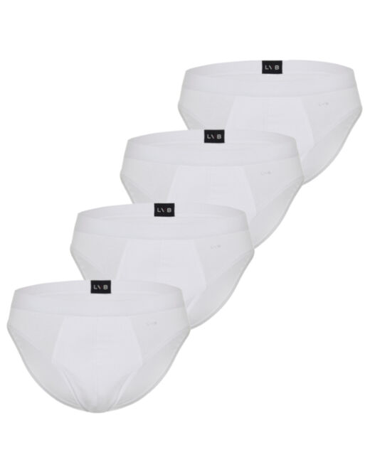 Lovable Slip in cotone elasticizzato, confezione x4 bianco Affare Del Giorno