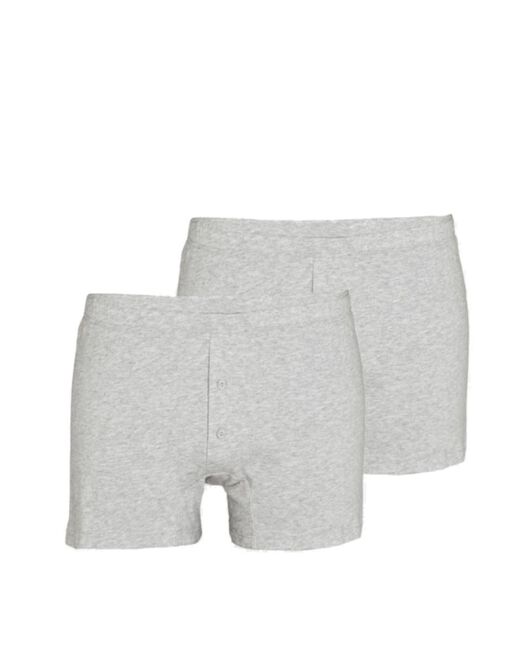 Lovable Boxer parigamba Bipack in 100% cotone Pure Cotton, grigio melange Prezzo Ridotto