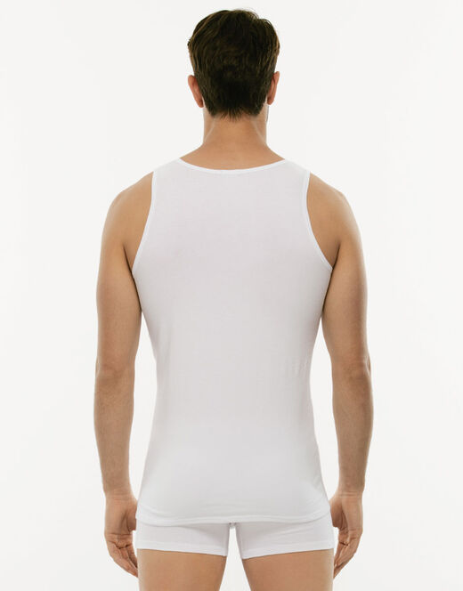 Lovable Canotta Cotton Stretch in cotone elasticizzato, bianco Sottocosto
