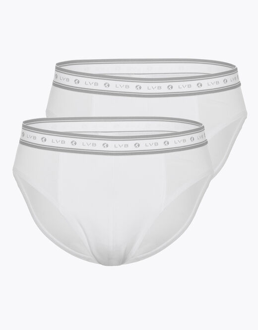 Lovable Slip bipack uomo in cotone biologico, bianco Presa