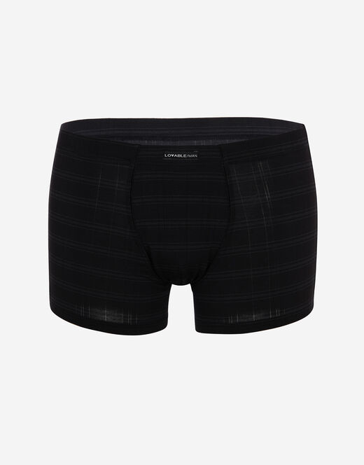 Lovable Boxer uomo in micromodal, nero Sconto