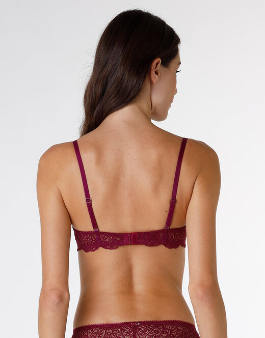 Lovable Reggiseno imbottito con ferretto Exquisite Lace, bordeaux Fino Al -60%