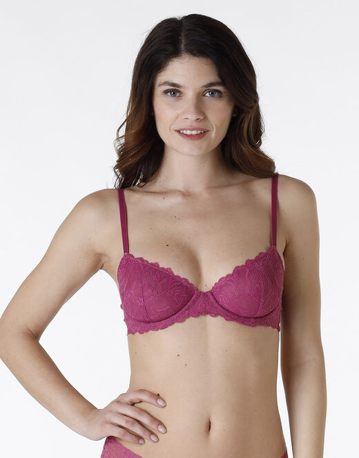 Lovable La Senza - Reggiseno con ferretto Obsession Lace in pizzo, malva Sconto