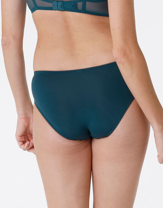 Lovable Slip Beauty Lace in pizzo e microfibra, ottanio In Saldo