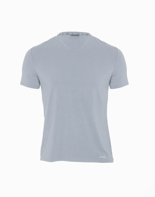 Lovable T-shirt uomo con scollo a v in micromodal, grigio chiaro Spedizione Gratuita
