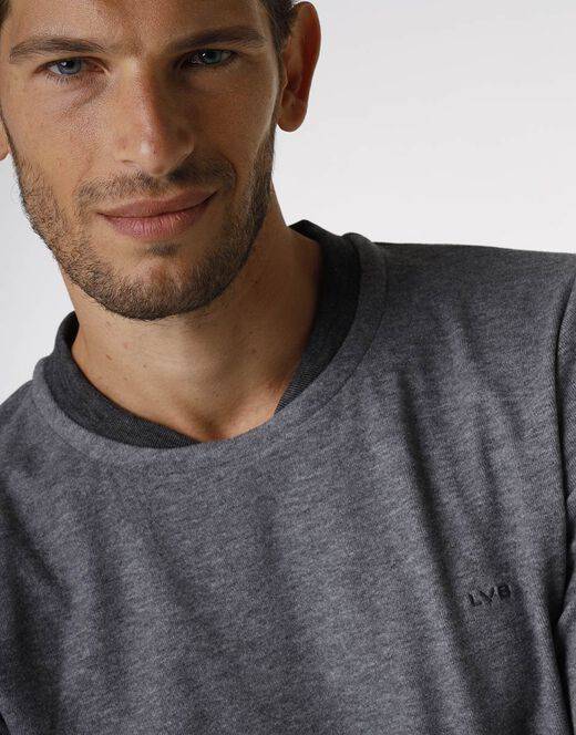 Lovable Pigiama lungo in interlock 290gr, grigio effetto melange Soddisfazione Garantita