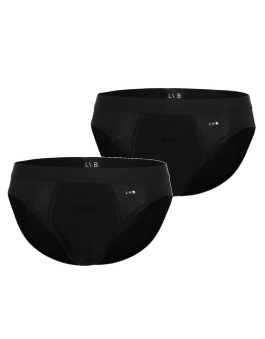 Lovable Bipack slip in cotone elasticizzato, nero Convenienza