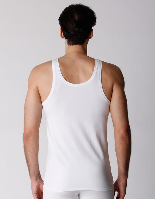 Lovable Canotta uomo in cotone biologico, confezione x2 bianco Sconto