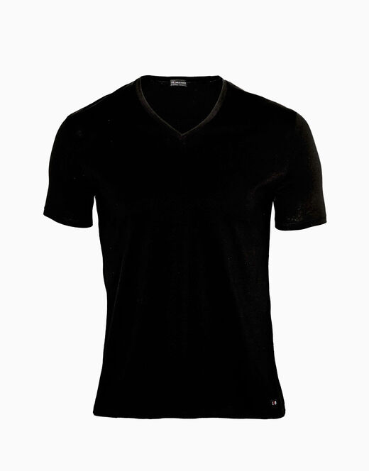 Lovable T-Shirt uomo con scollo a V profondo Supima Premium Cotton, nero Economico