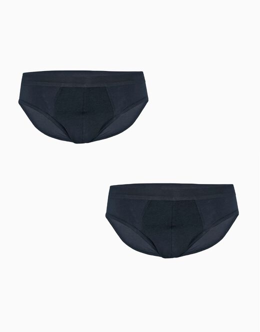 Lovable Slip mini BiPack Cotton Stretch in cotone elasticizzato, nero Saldi Di Fabbrica